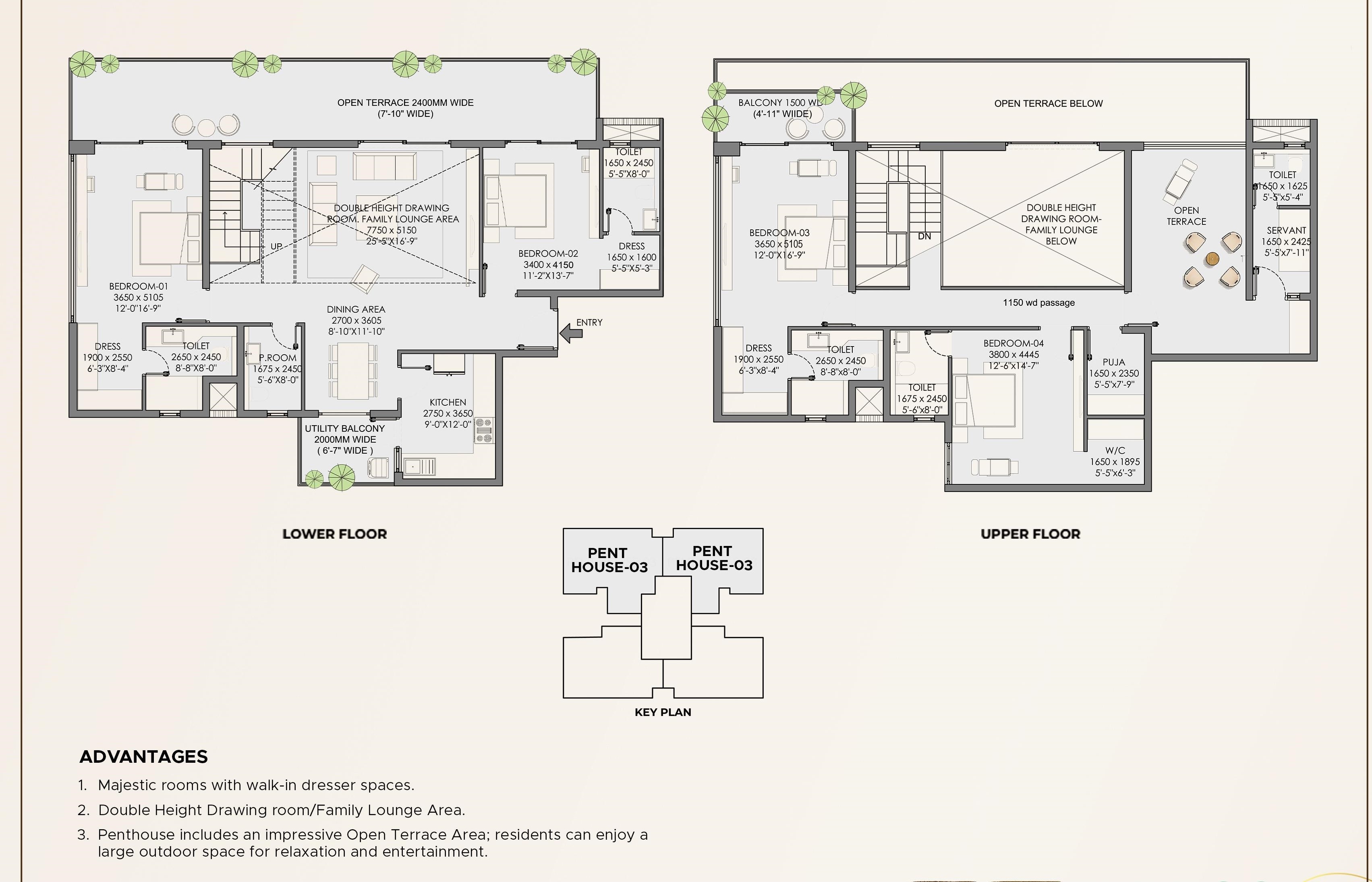 Penthouse Floor Plan