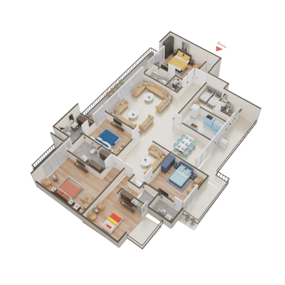 5 BHK Floor Plan