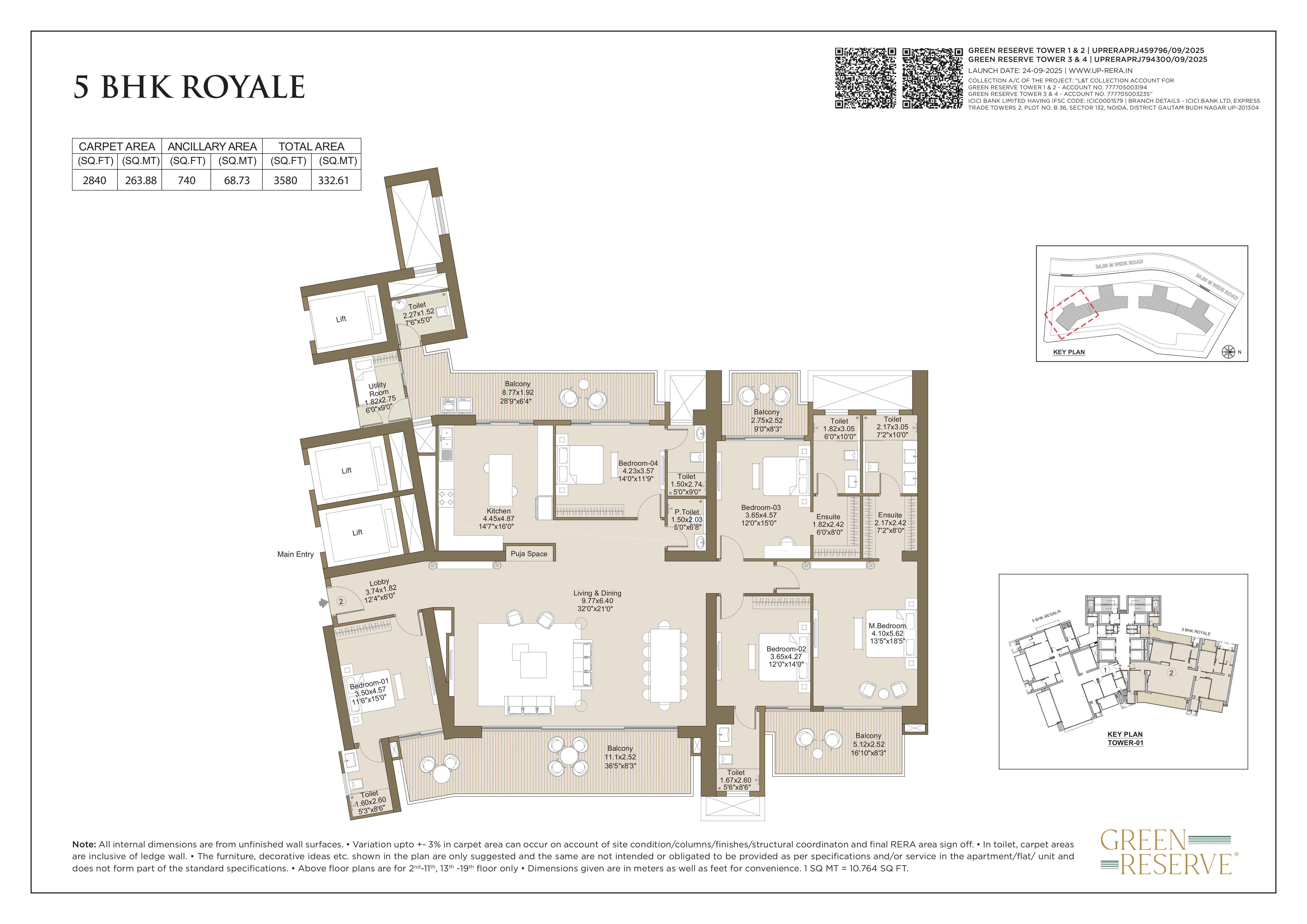 5 BHK Royale Floor Plan
